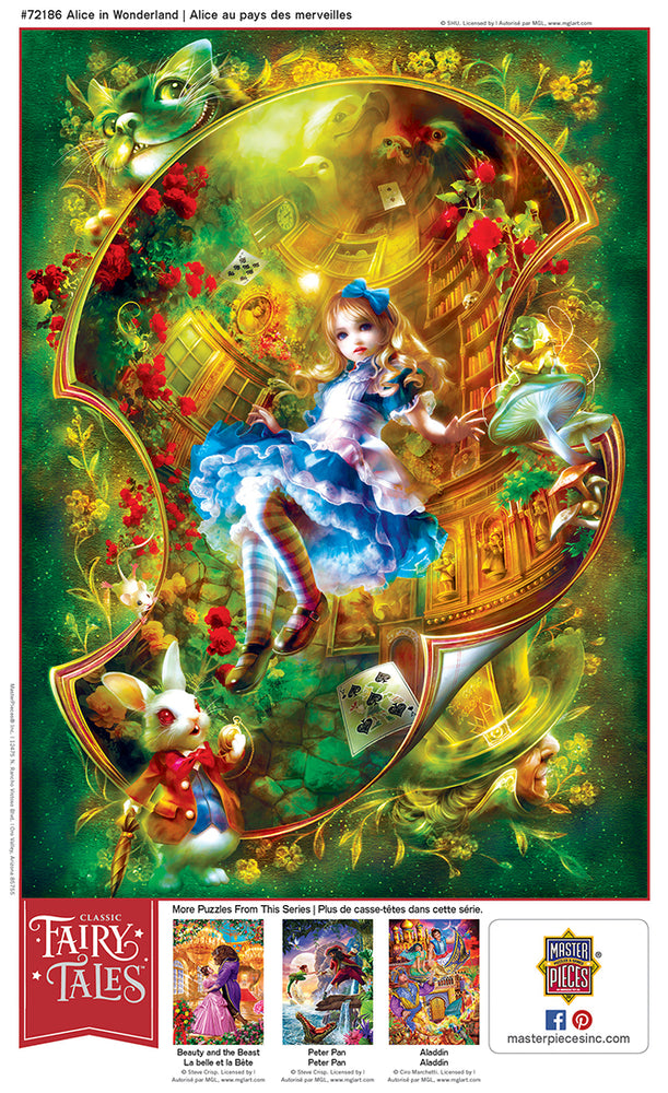 Puzzle Masterpieces: 1000 Piece Classic Fairy Tales - Alice in Wonderland