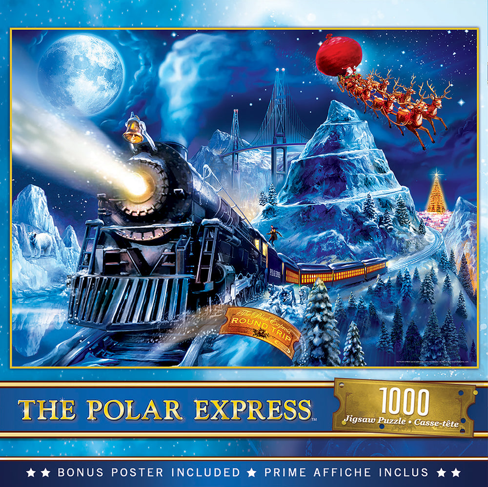 Puzzle Masterpieces: 1000 Piece The Polar Express - Race to the Pole