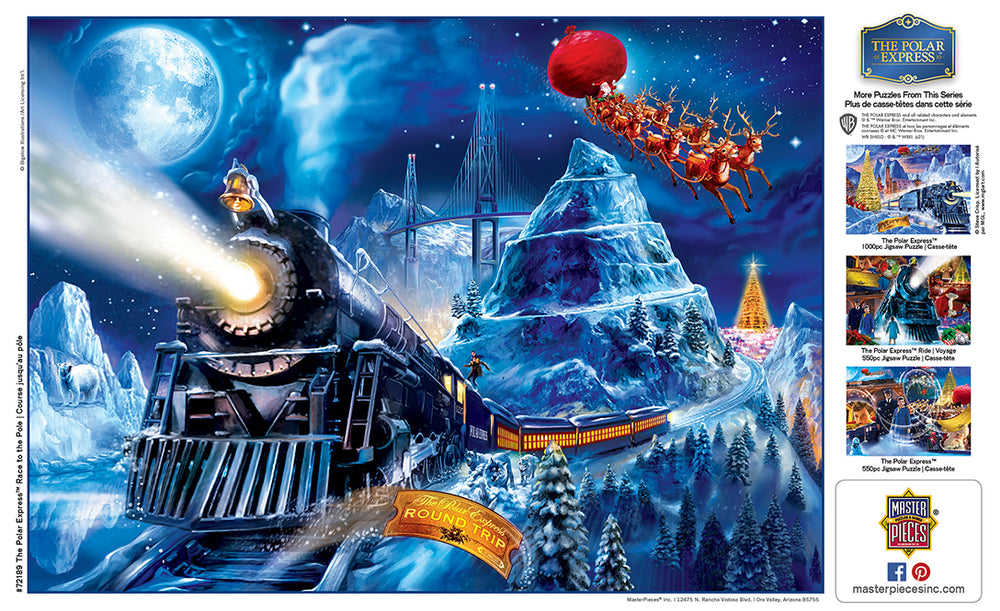 Puzzle Masterpieces: 1000 Piece The Polar Express - Race to the Pole