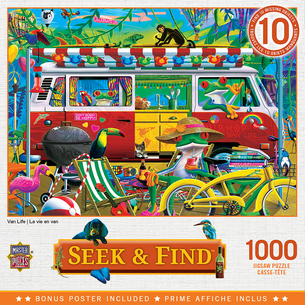 Puzzle Masterpieces: 1000 Piece Seek & Find - Van Life