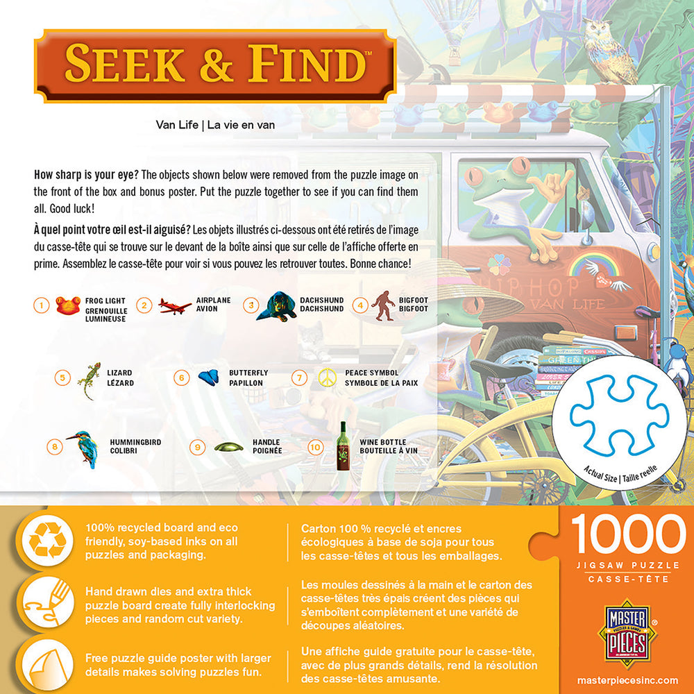 Puzzle Masterpieces: 1000 Piece Seek & Find - Van Life