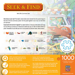 Puzzle Masterpieces: 1000 Piece Seek & Find - Van Life