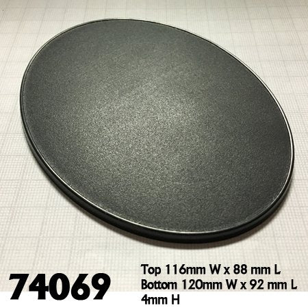 Mini Base Reaper: Oval 120mm x 92mm (4)
