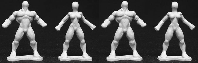 Mini Reaper: Sculpting Blanks - Heroic (male/female)