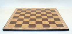 Chess Board Worldwise: 17in Rustic Walnut Alpha-Numeric Decoupage