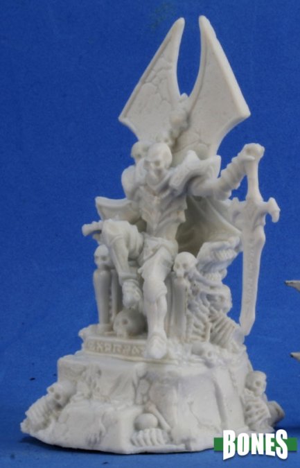 Mini Reaper Bones: Dragoth the Defiler Lich on Throne