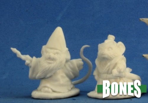 Mini Reaper Bones: Mousling Sorcerer and Samurai