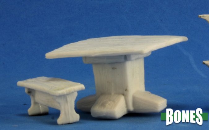 Mini Reaper Bones: Table and Benches