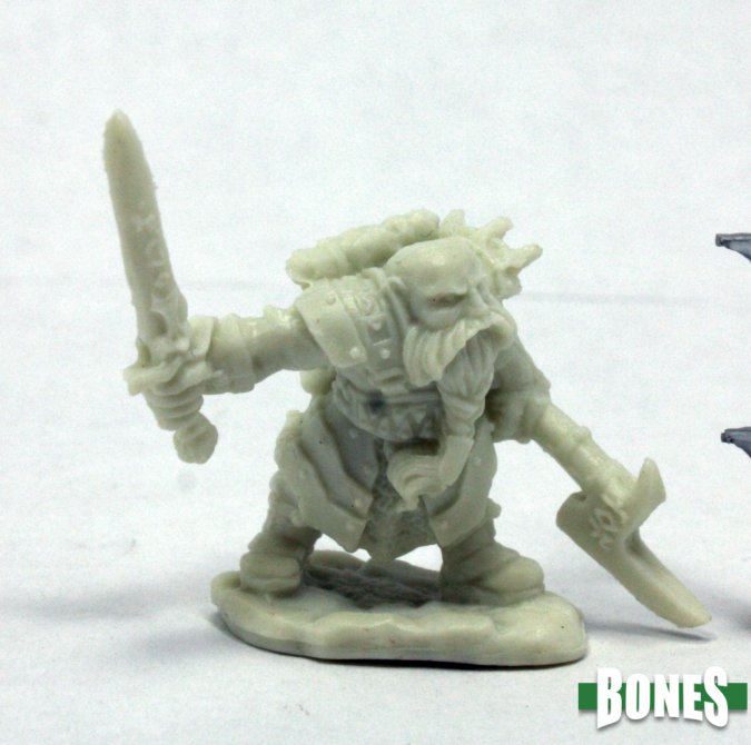Mini Reaper Bones: Durgam Deepmug Dwarf Hero