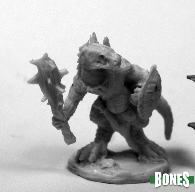 Mini Reaper Bones: Lizardman W/Club & Shield