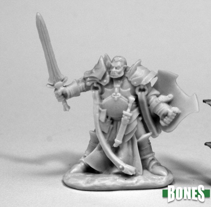 Mini Reaper Bones: Jurden Half Orc Paladin