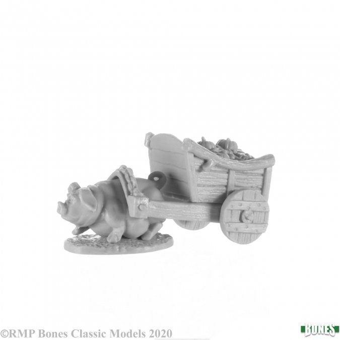 Mini Reaper Bones: Pig & Cart