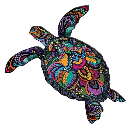Puzzle Craft-Hub: Floral Turtle