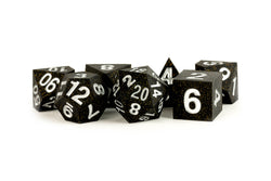 Dice Metallic Dice Co: Poly 7 Set Sharp Edge Silicone Rubber
