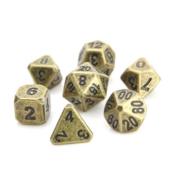 Dice DieHard Dice: Poly 7 Set Metal Ancient