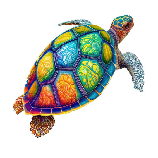 Puzzle Craft-Hub: Colorful Turtle