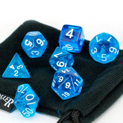 Dice Easy Roller: Poly 7 Set Translucent w/Bag