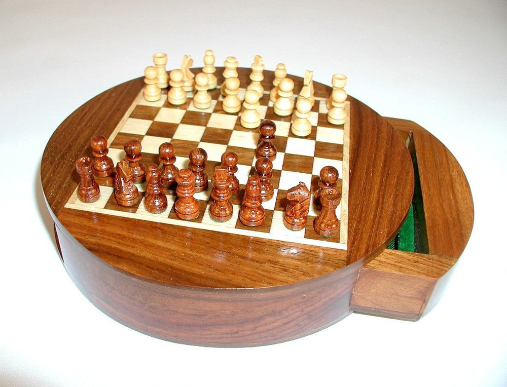 Chess Set 6in Magnetic Round