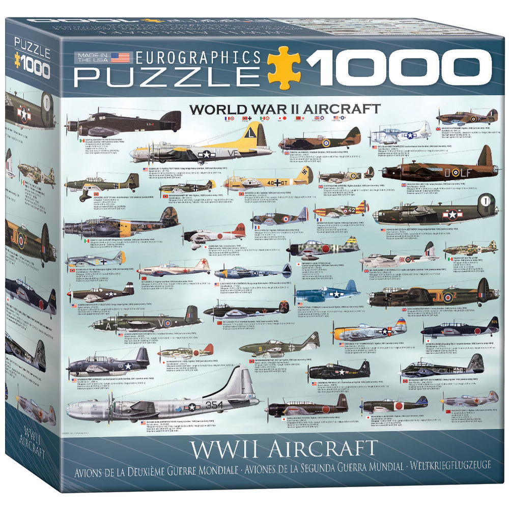 Puzzle Eurographics: 1000 piece WWII Aircraft