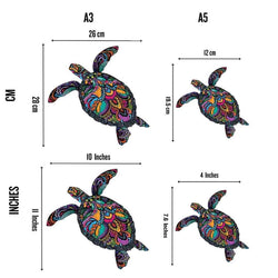 Puzzle Craft-Hub: Floral Turtle