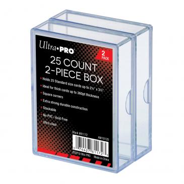Card Box Ultra Pro: Ultra Clear 25ct 2-pack