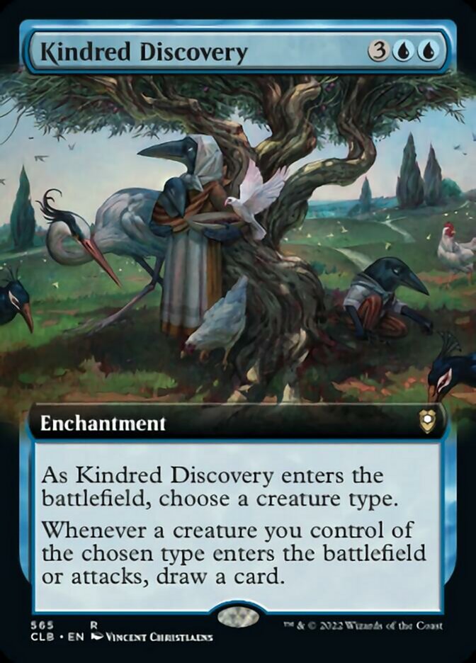 Kindred Discovery (Extended Art) [Commander Legends: Battle for Baldur's Gate]