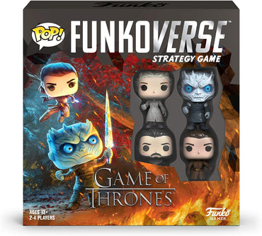 POP Funkoverse Game: Game of Thrones 100 - Daenerys Targaryen, Night King, Jon Snow, and Arya Stark