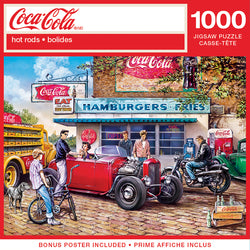 Puzzle Masterpieces: 1000 Piece Coca-Cola - Hot Rods