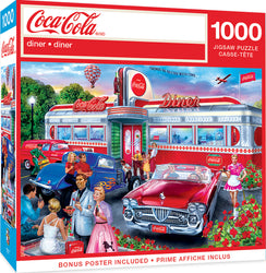 Puzzle Masterpieces: 1000 Piece Coca-Cola - Diner