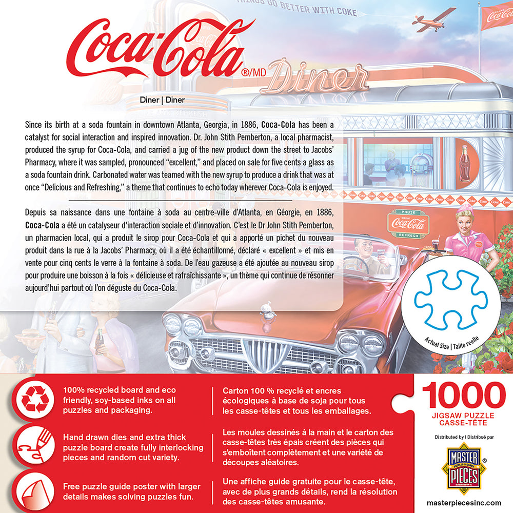 Puzzle Masterpieces: 1000 Piece Coca-Cola - Diner