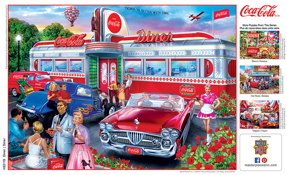 Puzzle Masterpieces: 1000 Piece Coca-Cola - Diner
