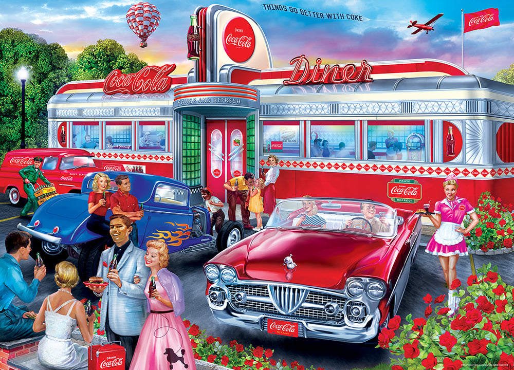 Puzzle Masterpieces: 1000 Piece Coca-Cola - Diner