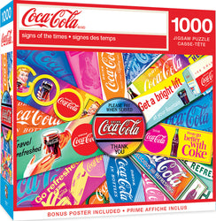 Puzzle Masterpieces: 1000 Piece Coca-Cola - Signs of the Times