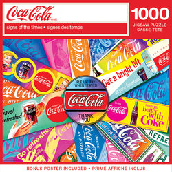 Puzzle Masterpieces: 1000 Piece Coca-Cola - Signs of the Times