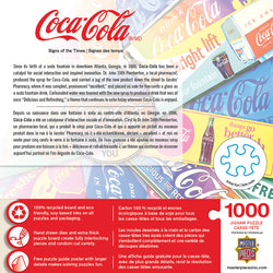 Puzzle Masterpieces: 1000 Piece Coca-Cola - Signs of the Times