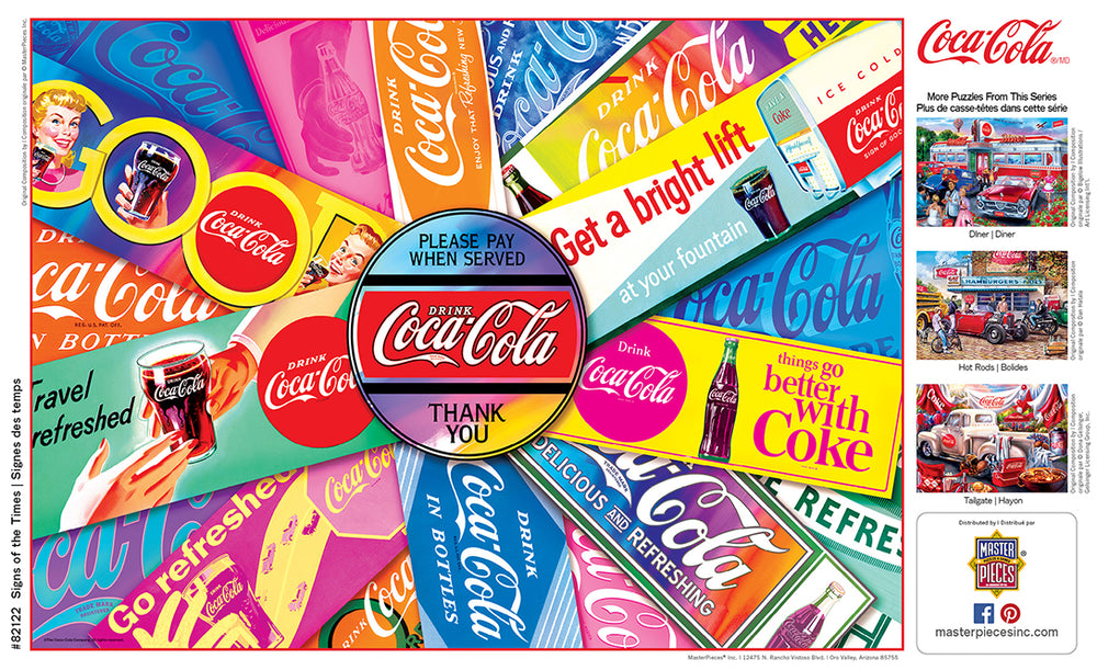 Puzzle Masterpieces: 1000 Piece Coca-Cola - Signs of the Times