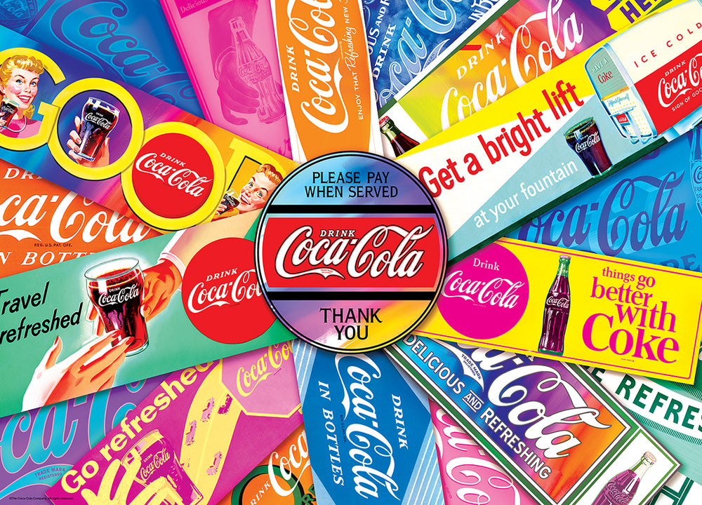 Puzzle Masterpieces: 1000 Piece Coca-Cola - Signs of the Times