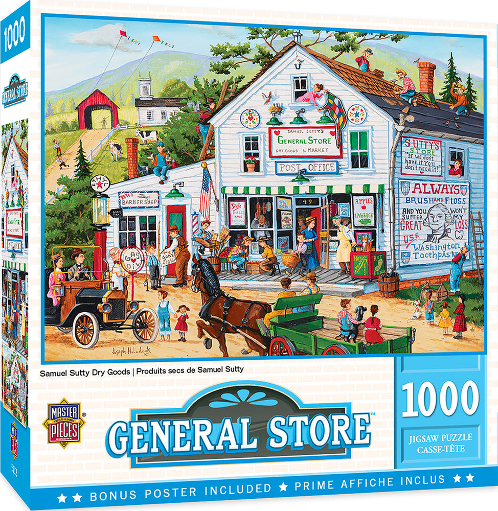 Puzzle Masterpieces: 1000 Piece General Store - Samuel Sutty Dry Goods