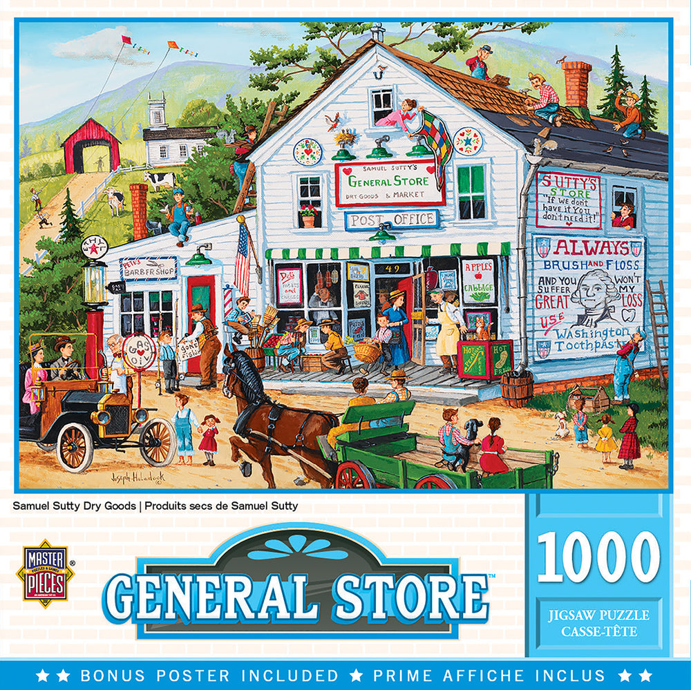 Puzzle Masterpieces: 1000 Piece General Store - Samuel Sutty Dry Goods
