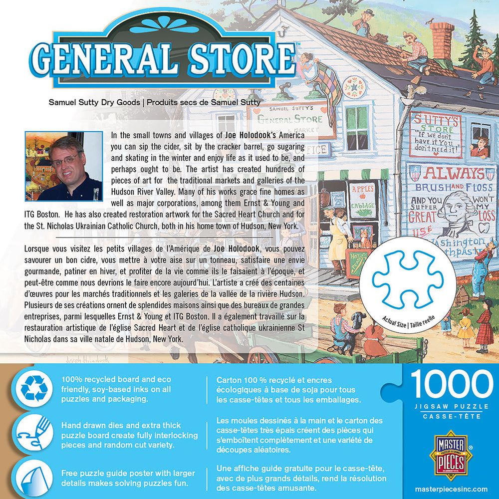 Puzzle Masterpieces: 1000 Piece General Store - Samuel Sutty Dry Goods