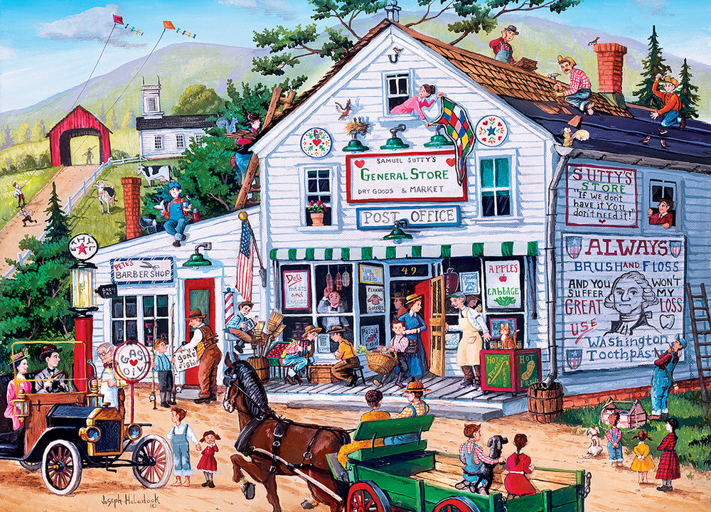 Puzzle Masterpieces: 1000 Piece General Store - Samuel Sutty Dry Goods