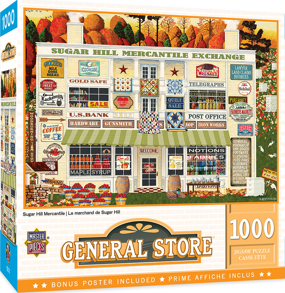 Puzzle Masterpieces: 1000 Piece General Store - Sugar Hill Mercantile