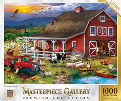 Puzzle Masterpieces: 1000 Piece MasterPiece Gallery - The Barnyard Crowd