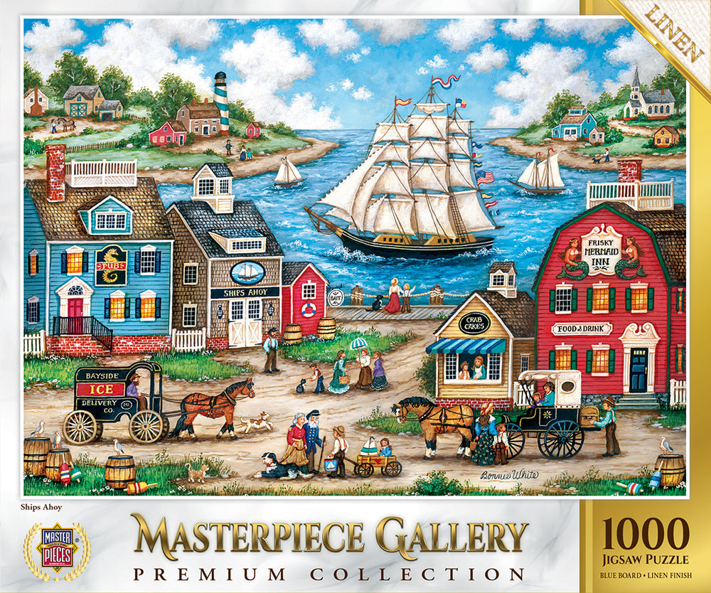 Puzzle Masterpieces: 1000 Piece MasterPiece Gallery - Ships Ahoy