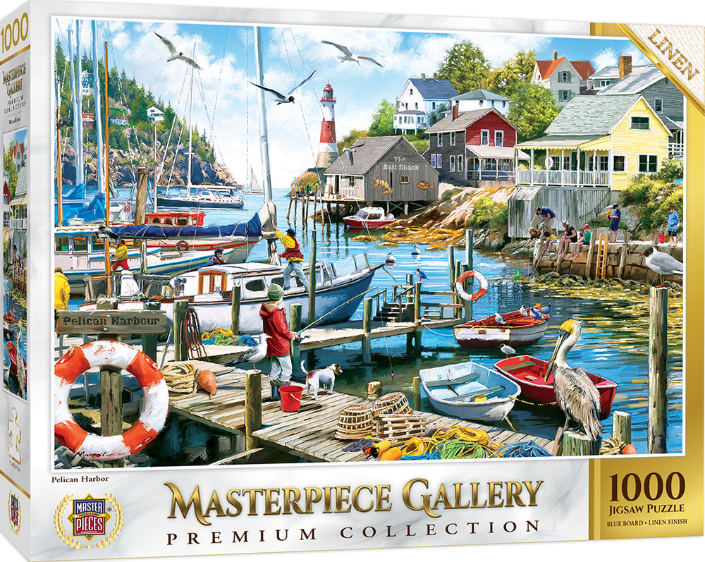 Puzzle Masterpieces: 1000 Piece MasterPiece Gallery - Pelican Harbor