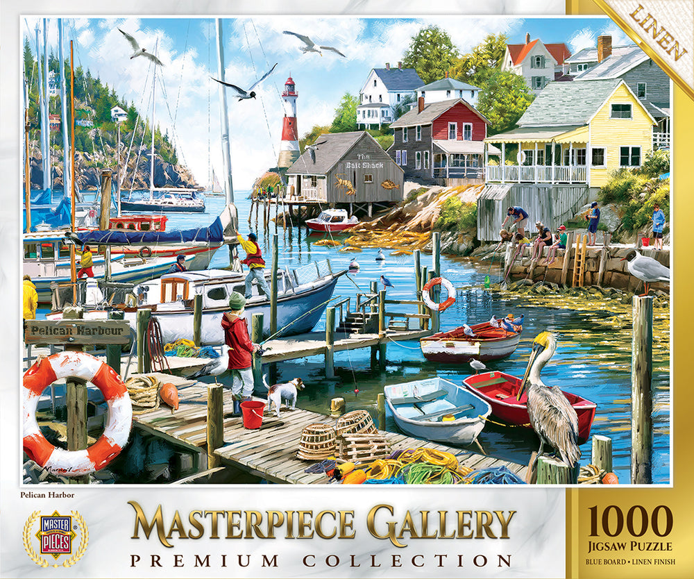 Puzzle Masterpieces: 1000 Piece MasterPiece Gallery - Pelican Harbor
