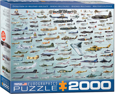 Puzzle Eurographics: 2000 piece Evolution of Military Aircraft