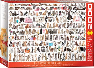 Puzzle Eurographics: 2000 piece The World of Cats
