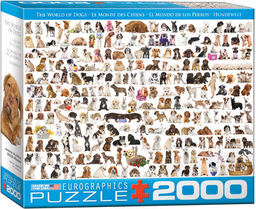 Puzzle Eurographics: 2000 piece The World of Dogs