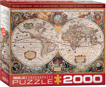 Puzzle Eurographics: 2000 piece Antique World Map